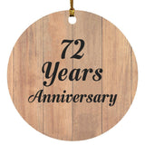 72nd Anniversary 72 Years Anniversary - Circle Ornament C