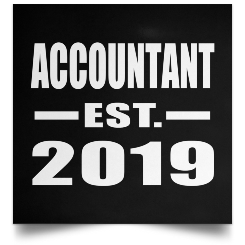 Accountant Established EST. 2019 - Poster Square
