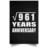 31st Anniversary Square Root of 961 Years Anniversary - Poster Portrait