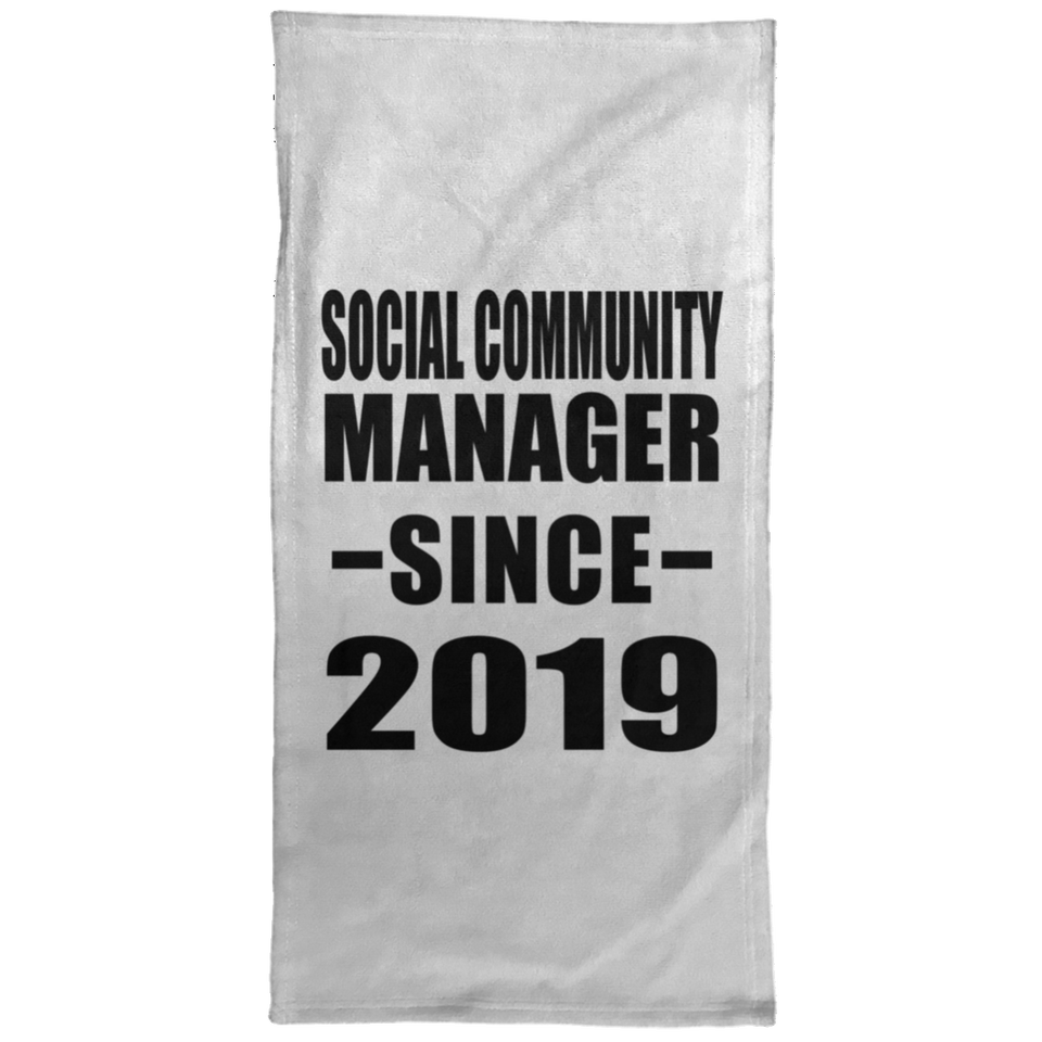 Social Community Manager Since 2019 - Hand Towel
