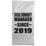 Social Community Manager Since 2019 - Hand Towel