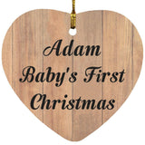 Adam Baby's First Christmas - Heart Ornament C