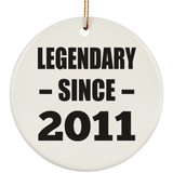 13th Birthday Legendary Since 2011 - Circle Ornament