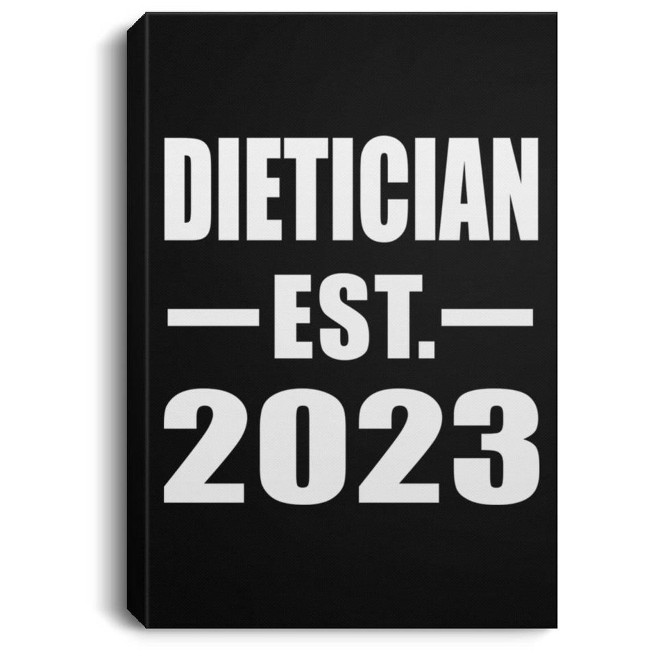 Dietician Established EST. 2023 - Canvas Portrait