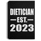 Dietician Established EST. 2023 - Canvas Portrait