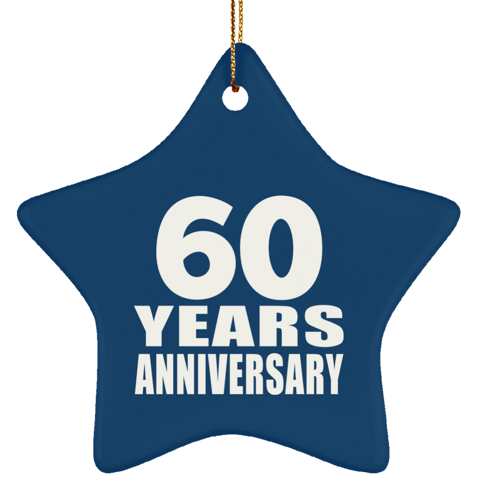60th Anniversary 60 Years - Star Ornament