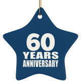 60th Anniversary 60 Years - Star Ornament