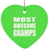Most Awesome Gramps - Heart Ornament