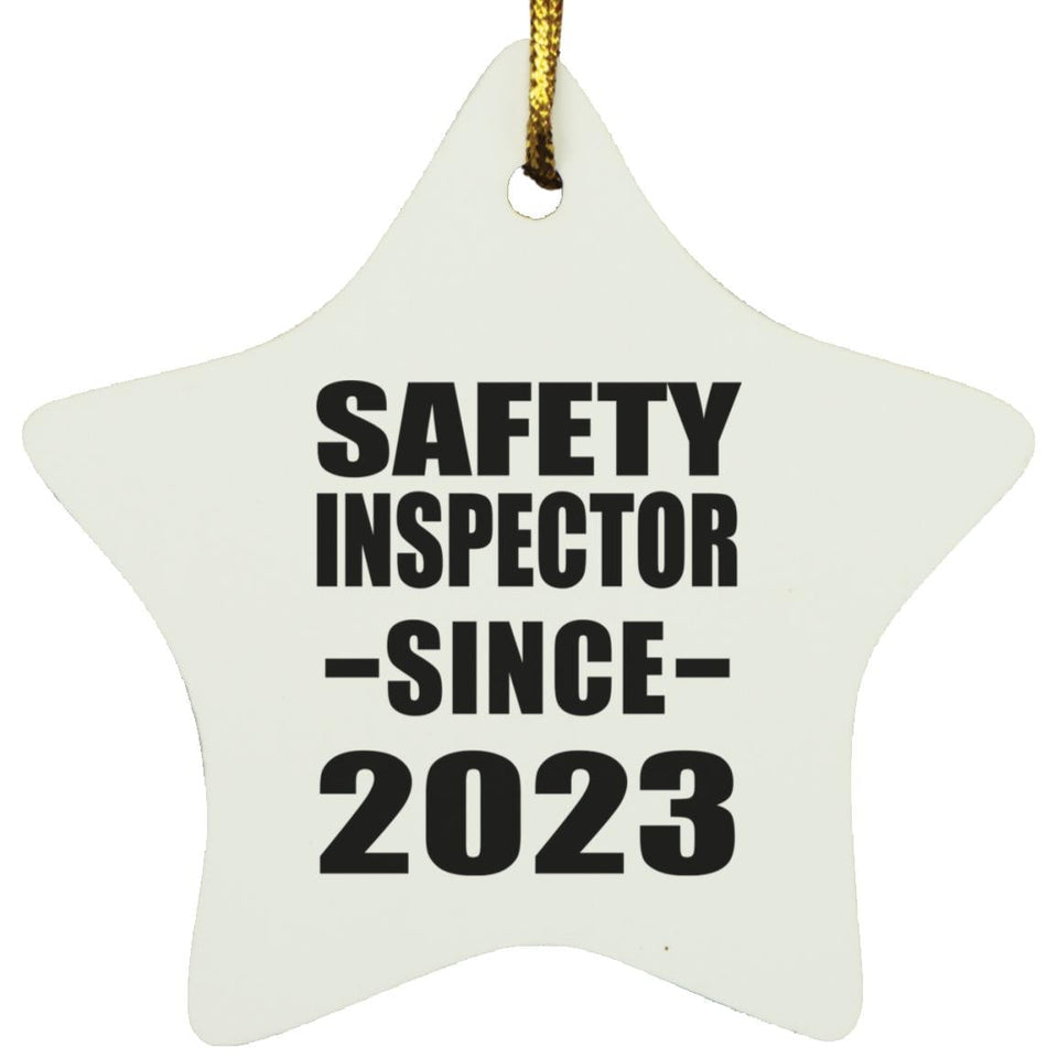 Safety Inspector Since 2023 - Star Ornament