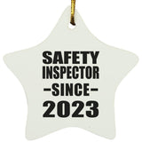 Safety Inspector Since 2023 - Star Ornament