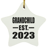 Grandchild Established EST. 2023 - Star Ornament