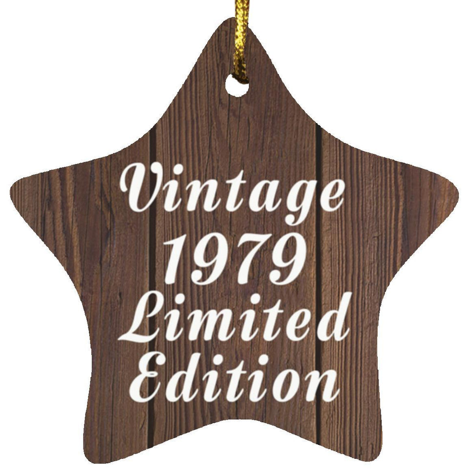 45th Birthday Vintage 1979 Limited Edition - Star Ornament D