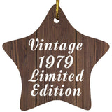 45th Birthday Vintage 1979 Limited Edition - Star Ornament D