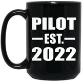 Pilot Established EST. 2022 - 15oz Coffee Mug Black