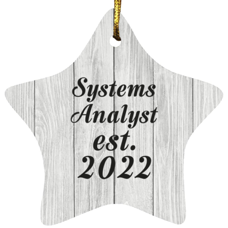 Systems Analyst Established Est. 2022 - Star Ornament F