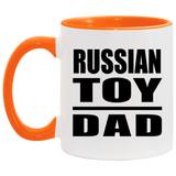 Russian Toy Dad - 11oz Accent Mug Orange