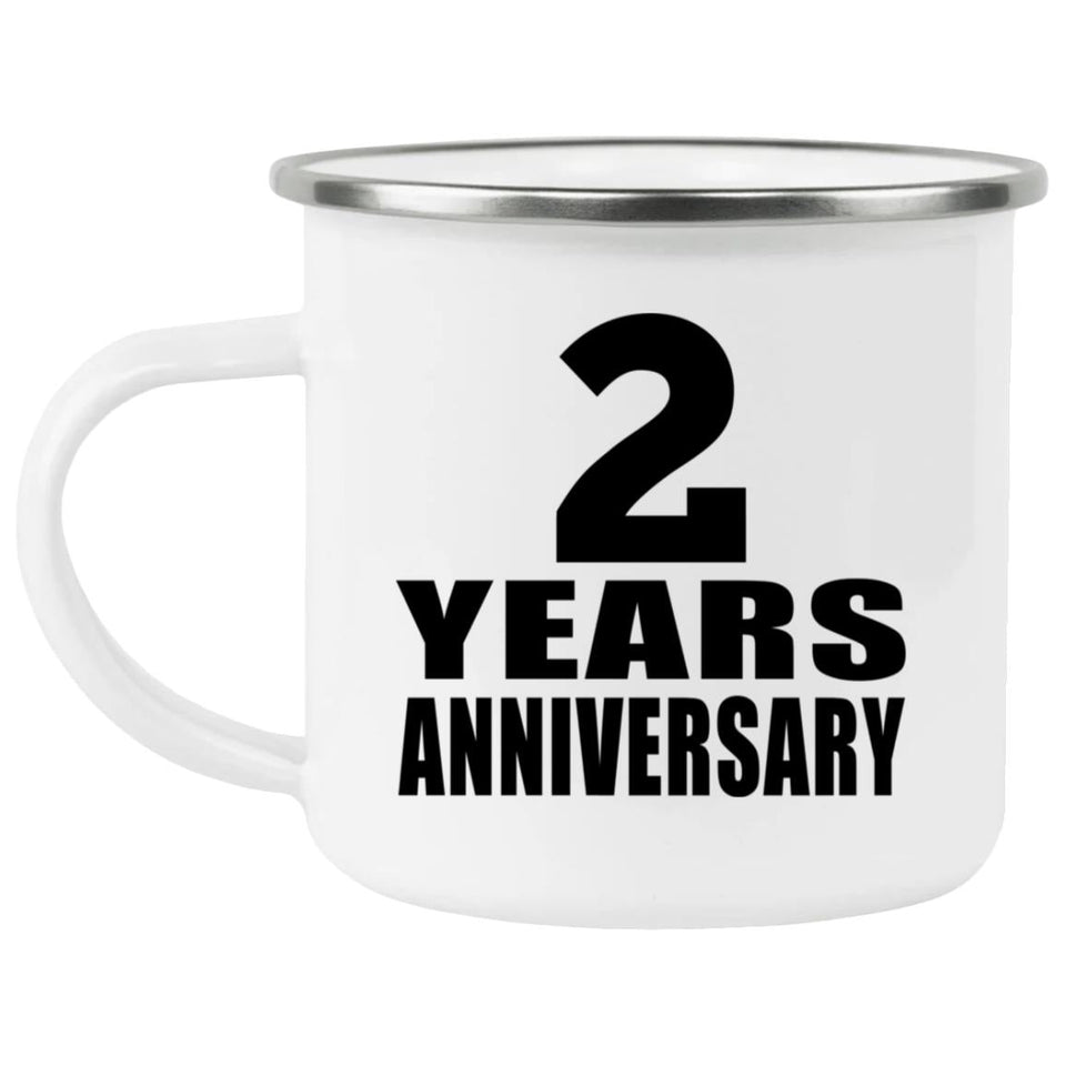2nd Anniversary 2 Years - 12oz Camping Mug