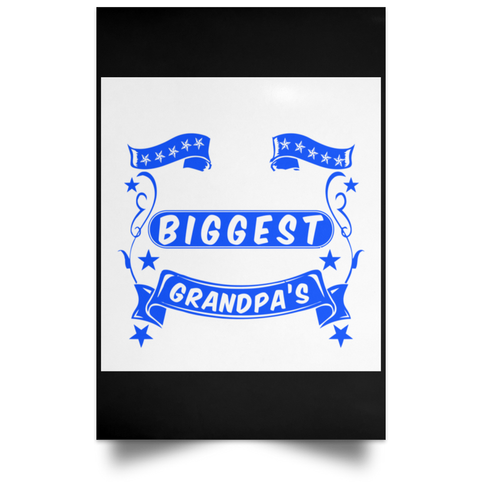 The Smallest Hands Make The Biggest Mark On Grandpa's Heart - Poster Portrait