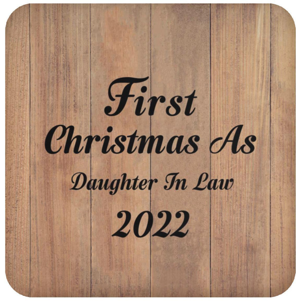 First Christmas As Daughter In Law 2022 - Drink Coaster C