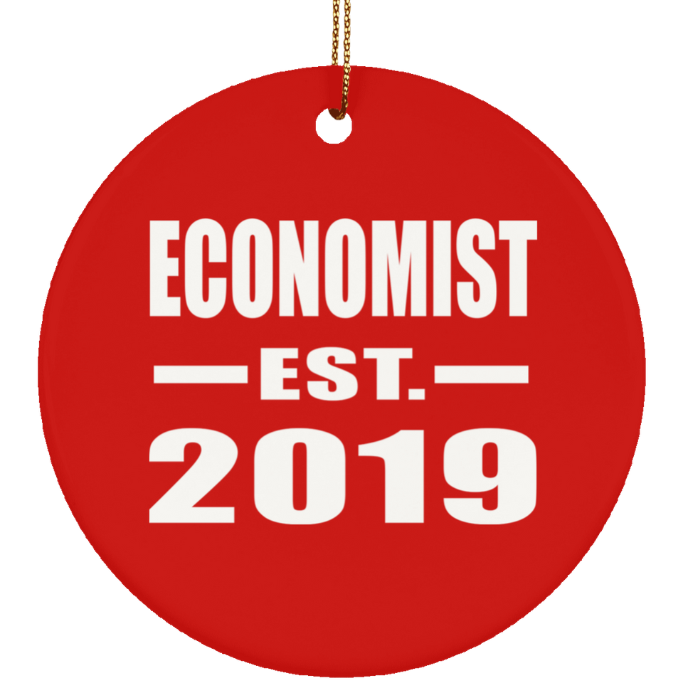Economist Established EST. 2019 - Circle Ornament