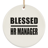 Blessed HR Manager - Circle Ornament
