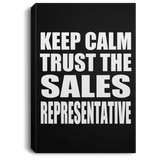 Keep Calm and Trust The Sales Representative - Canvas Portrait