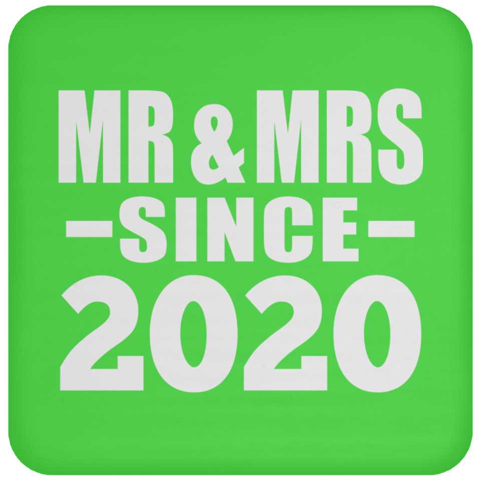 4th Anniversary Mr & Mrs Since 2020 - Drink Coaster