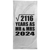 46th Anniversary Square Root of 2116 Years As Mr & Mrs 2024 - Hand Towel
