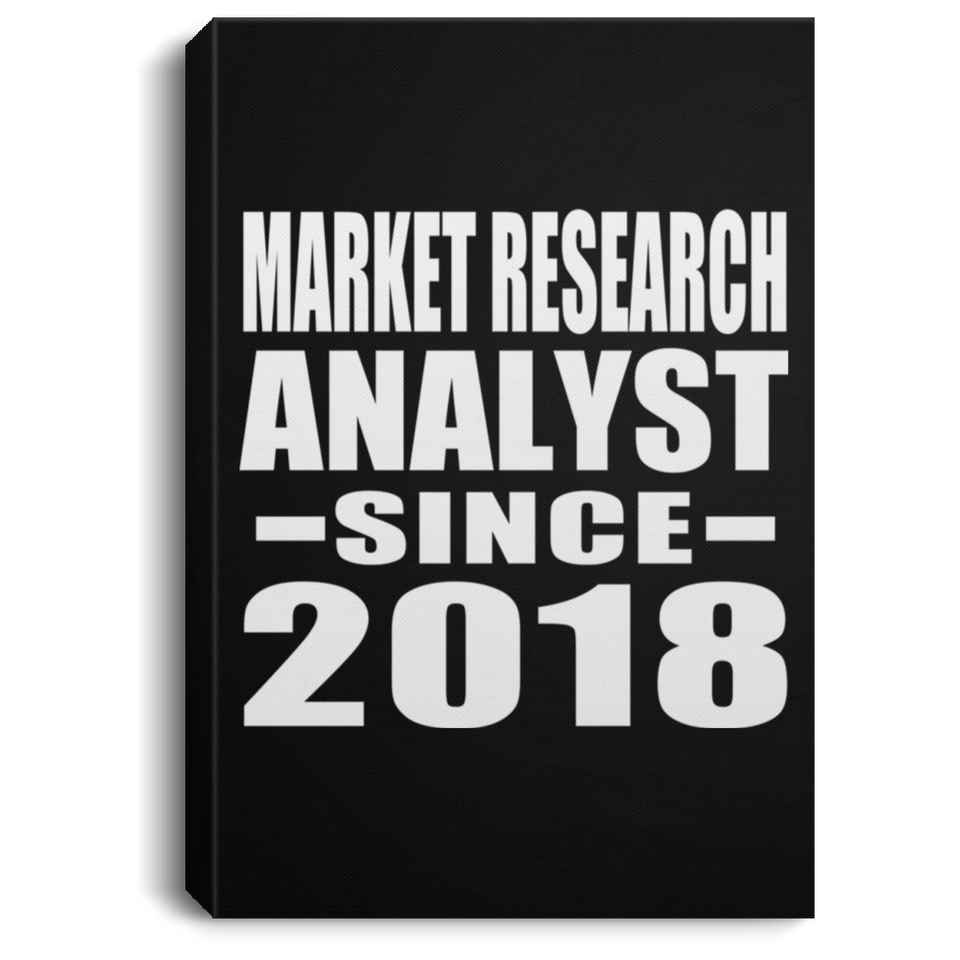 Market Research Analyst Since 2018 - Canvas Portrait