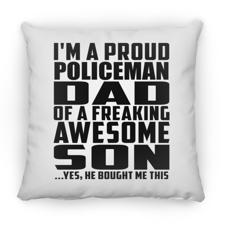 Proud Policeman Dad Of Awesome Son - Throw Pillow
