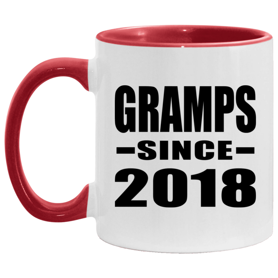 Gramps Since 2018 - 11oz Accent Mug Red