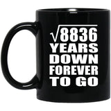 94th Anniversary Square Root of 8836 Years Down Forever To Go - 11oz Coffee Mug Black