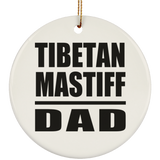 Tibetan Mastiff Dad - Circle Ornament