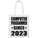 Computer Programmer Since 2023 - Tote Bag White