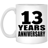13th Anniversary 13 Years - 11 Oz Coffee Mug