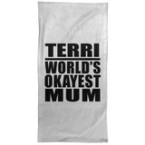 Terri World's Okayest Mum - Hand Towel