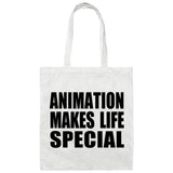 Animation Makes Life Special - Tote Bag White
