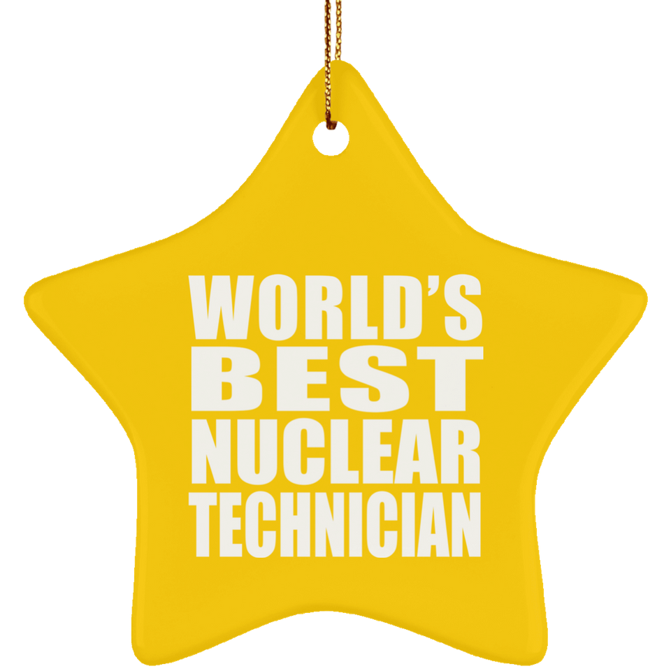 World's Best Nuclear Technician - Star Ornament