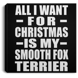 All I Want For Christmas Is My Smooth Fox Terrier - Canvas Square