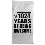 32nd Birthday Square Root of 1024 Years of Being Awesome - Hand Towel