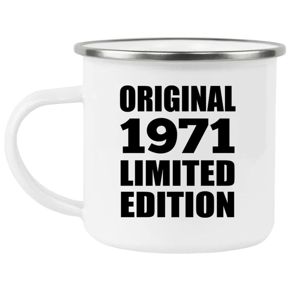 53rd Birthday Original 1971 Limited Edition - 12oz Camping Mug
