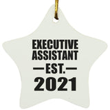 Executive Assistant Established EST. 2021 - Star Ornament