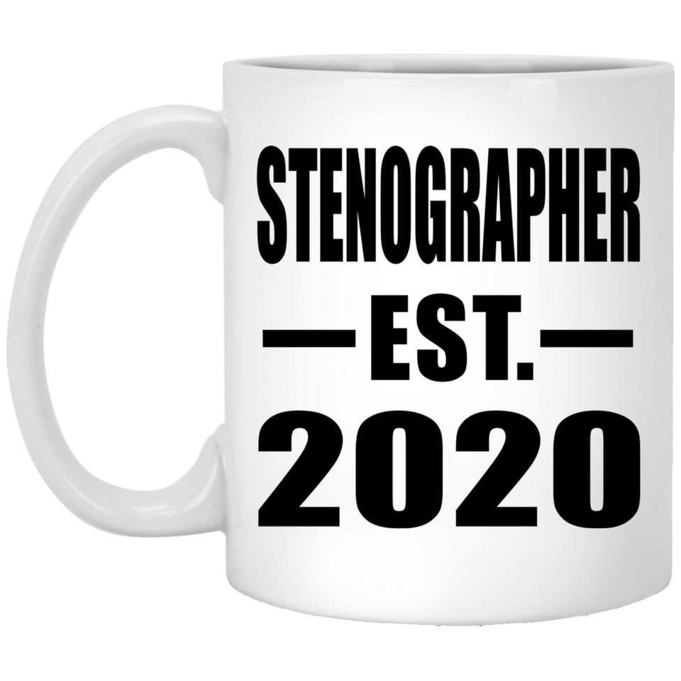 Stenographer Established EST. 2020 - 11oz Coffee Mug