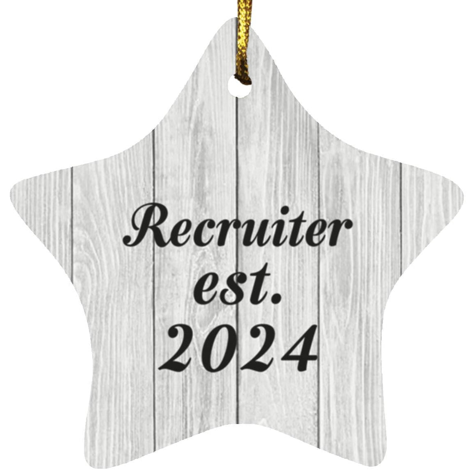 Recruiter Established Est. 2024 - Star Ornament F