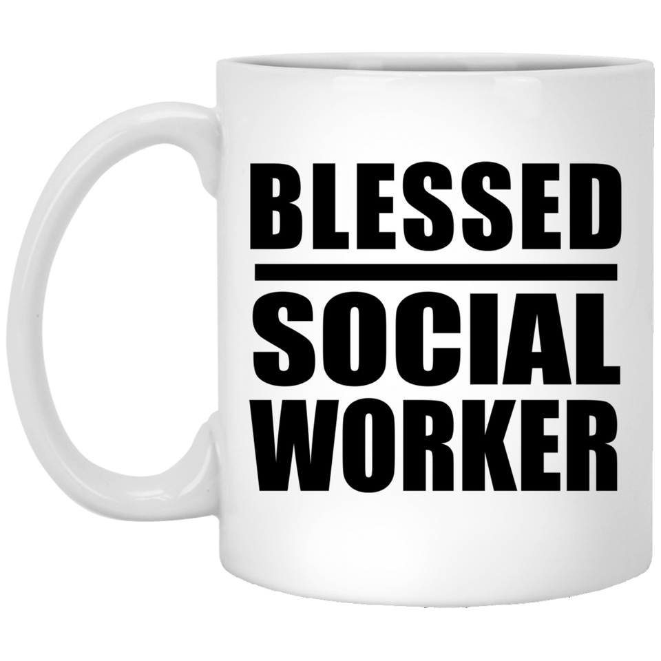 Blessed Social Worker - 11oz Coffee Mug