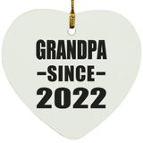 Grandpa Since 2022 - Heart Ornament