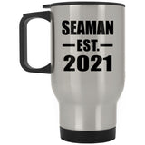 Seaman Established EST. 2021 - Silver Travel Mug