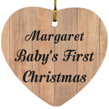 Margaret Baby's First Christmas - Heart Ornament C