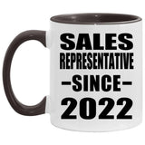Sales Representative Since 2022 - 11oz Accent Mug Black