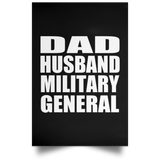 Dad Husband Military General - Poster Portrait